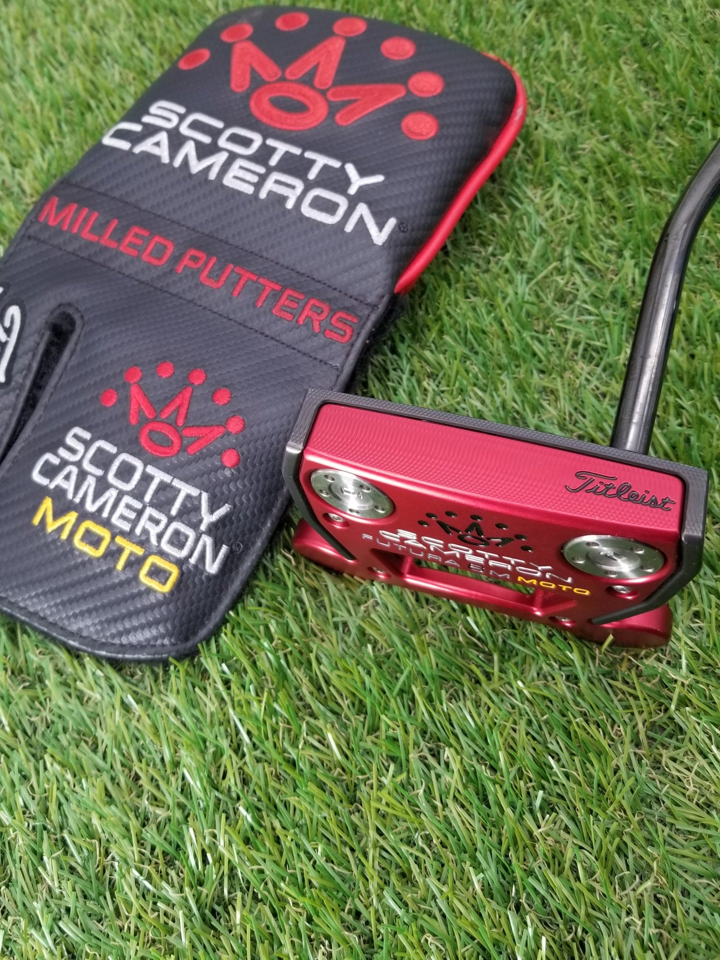 MINT SCOTTY CAMERON FUTURA 6M MOTO PUTTER 35" +HC HEAD COVER DEMO