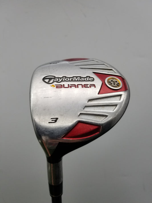 LEFTY 2007 TAYLORMADE BURNER 3 WOOD 15* SENIOR REAX SUPERFAST 50G FAIR