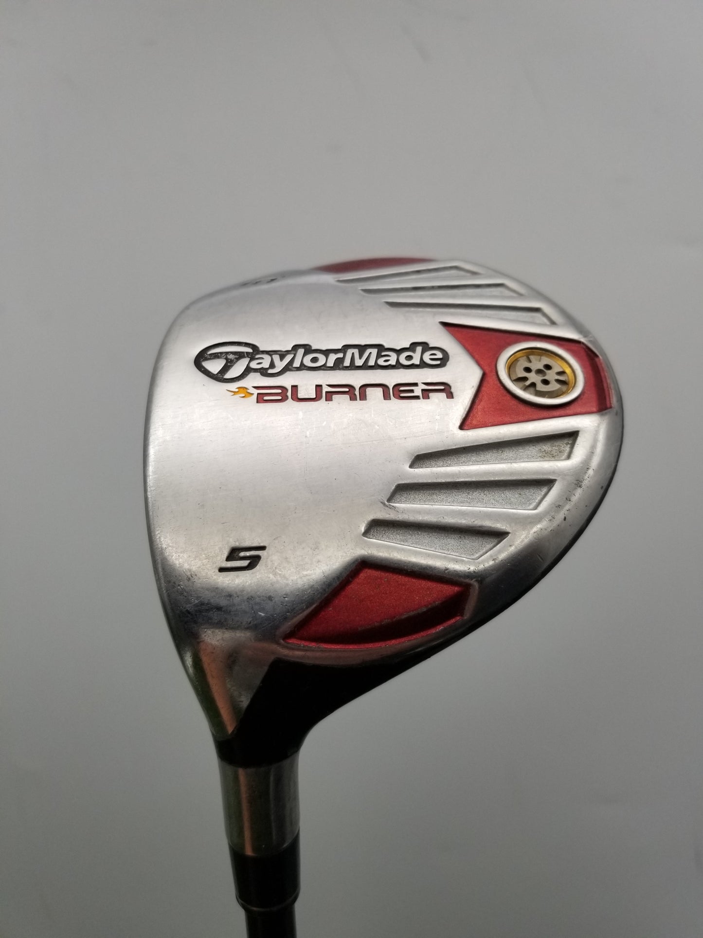 LEFTY 2007 TAYLORMADE BURNER 5 WOOD 18* SENIOR REAX SUPERFAST 50G FAIR