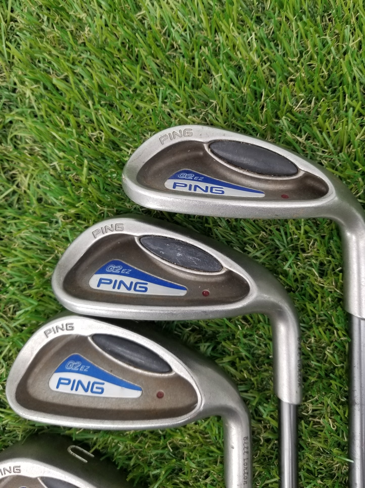 2003 PING G2 EZ IRON SET 6-PW,UW,SW MAROON DOT SOFT REGULAR PING TFC100 GOOD