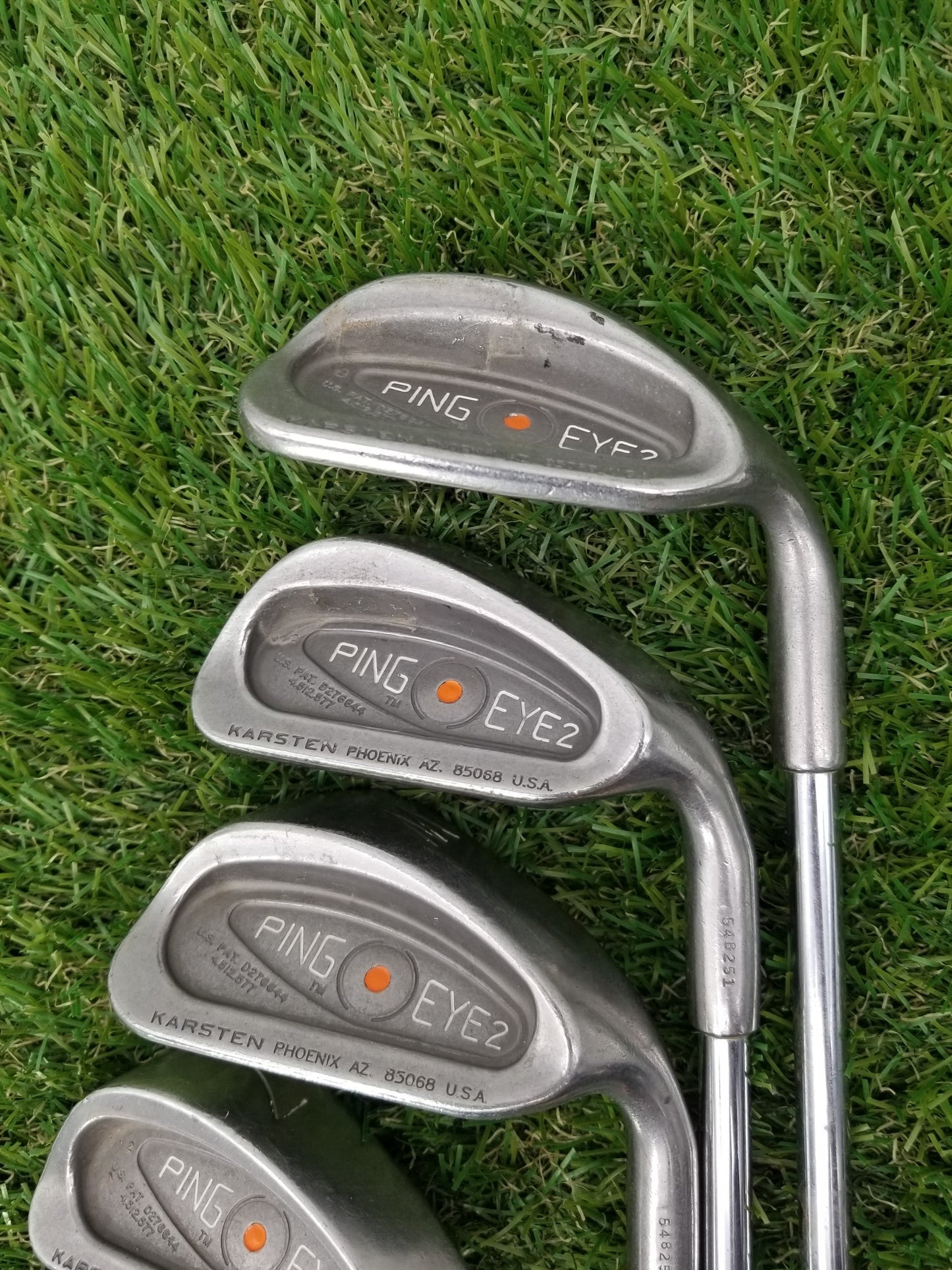 PING EYE 2 IRON SET 2-PW,SW REGULAR PING KATRSEN STEEL SHAFT ORANGE DOT FAIR