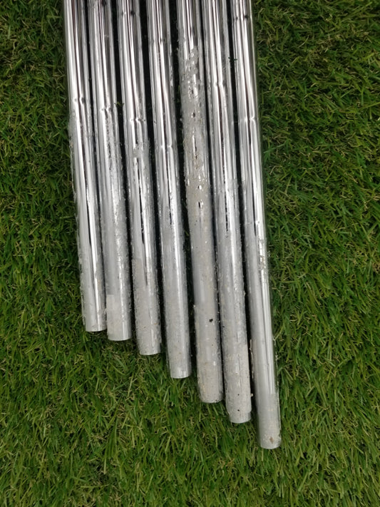 KBS TOUR V 90S 7 PIECE IRON SHAFT SET STIFF .355 TAPER TIP VERYGOOD