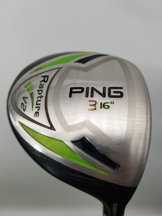 2009 PING RAPTURE V2 3 WOOD 16* STIFF PING TFC 939 F 42.5" +HC GOOD