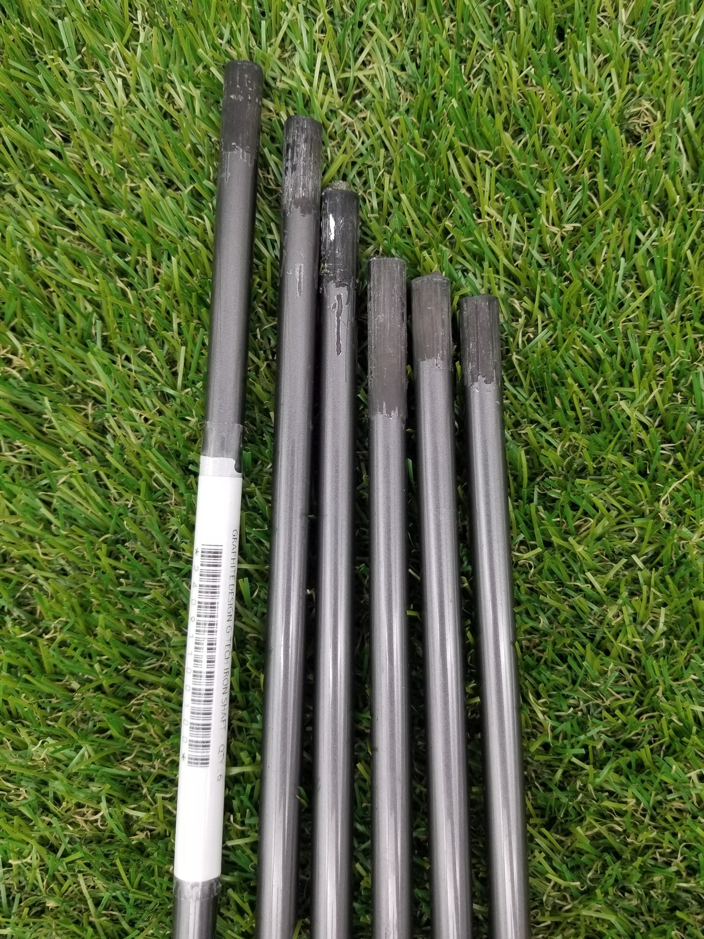 GRAPHITE DESIGN G-TECH IRON SHAFT 6PC COMBO LADIES/SENIOR FLEX .355 TIP VERYGOOD