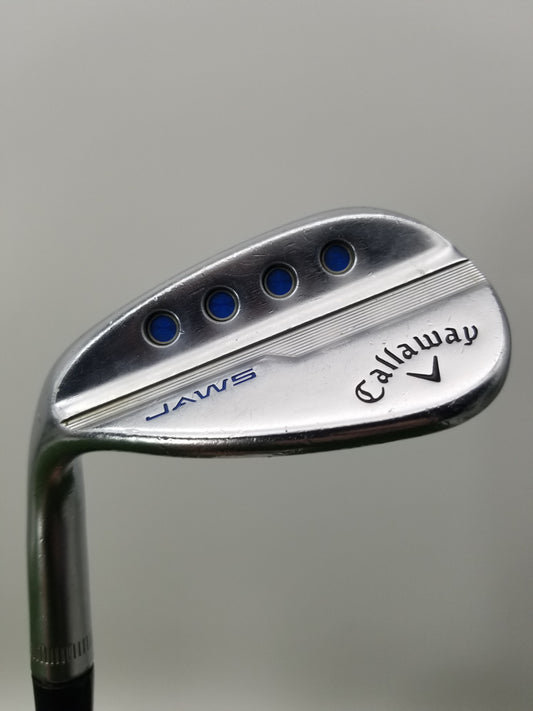 LEFTY 2019 CALLAWAY JAWS MD5 PLATINUM CHROME WEDGE 56/10S STIFF DYN.GOLD TI POOR