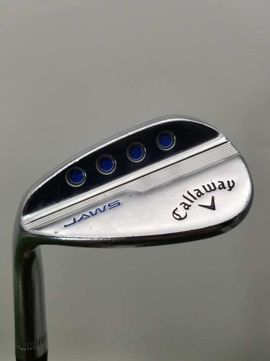 LEFTY 2019 CALLAWAY JAWS MD5 PLATINUM CHROME WEDGE 52/10 STIFF DYN.GOLD TI FAIR