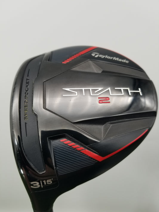 LEFTY 2023 TAYLORMADE STEALTH 2 3 WOOD 15* REGULAR SPEEDER NX 42.5" +HC VERYGOOD