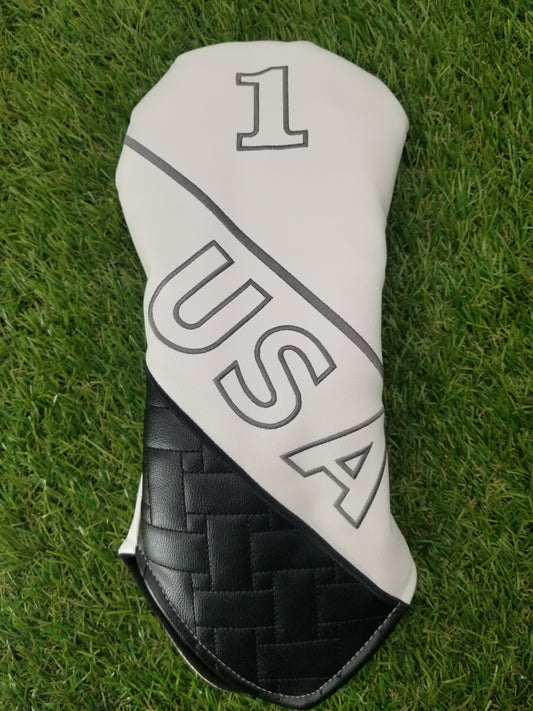 USA DRIVER WHITE HEADCOVER VERYGOOD