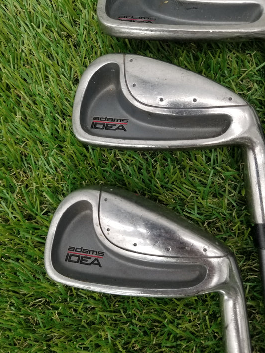 2003 ADAMS IDEA IRON SET 5-PW SENIOR ALDILA SUPERSHAFT HIGH LAUNCH FAIR