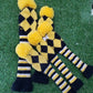 BLACK AND YELLOW DRIVER, FAIRWAY 3X HYBRID HEADCOVER SET VERYGOOD