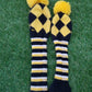 BLACK AND YELLOW DRIVER, FAIRWAY 3X HYBRID HEADCOVER SET VERYGOOD