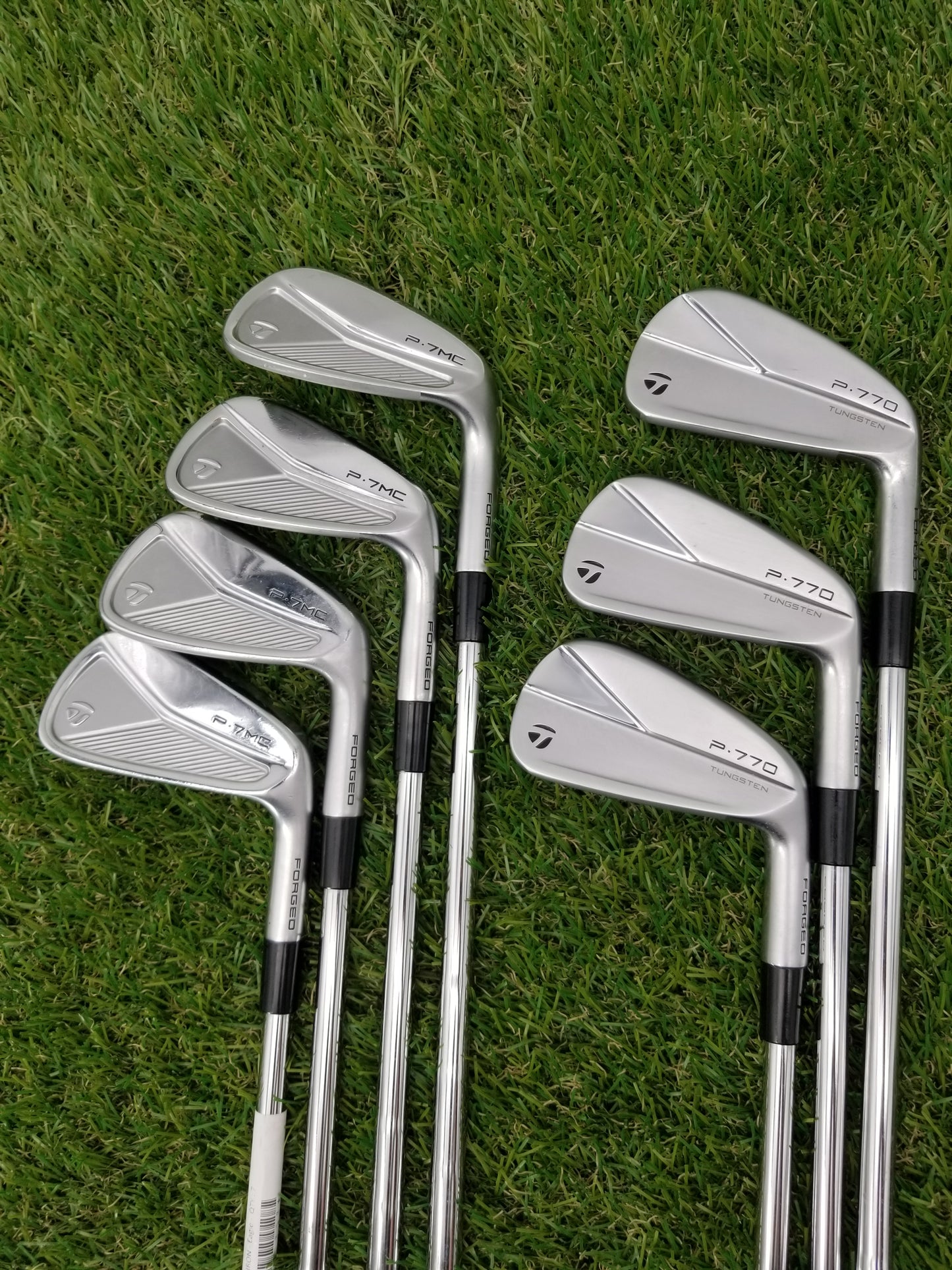 2023 TAYLORMADE P770/P7MC COMBO IRON SET 4-PW STIFF KBS $-TAPER 120 VERYGOOD