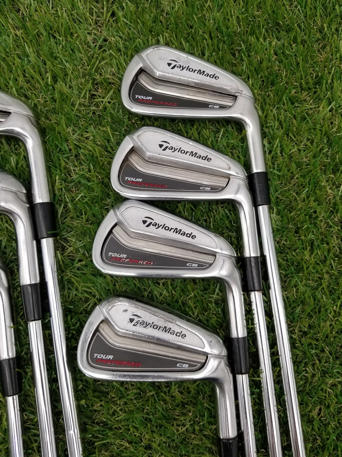 2014 TAYLORMADE TP CB IRON SET 4-PW STIFF KBS TOUR GOOD