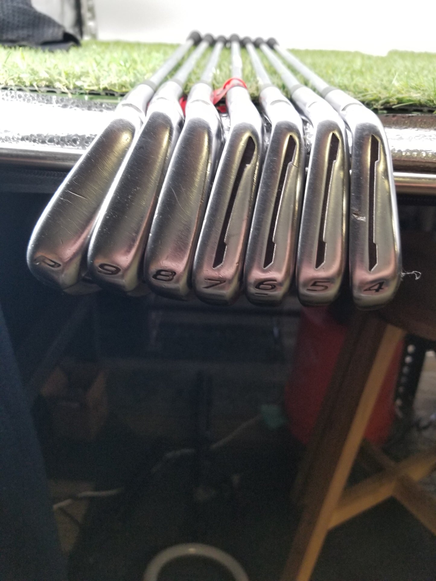 2014 TAYLORMADE TP CB IRON SET 4-PW STIFF KBS TOUR GOOD