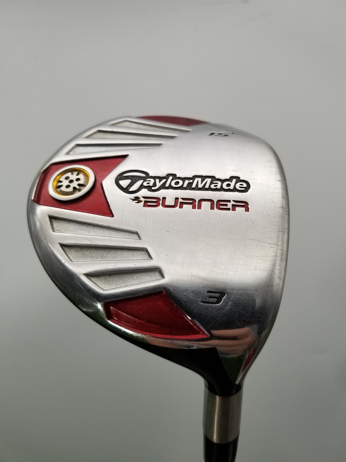 2007 TAYLORMADE BURNER 3 WOOD 15* STIFF REAX SUPERFAST 50G 42.5" GOOD