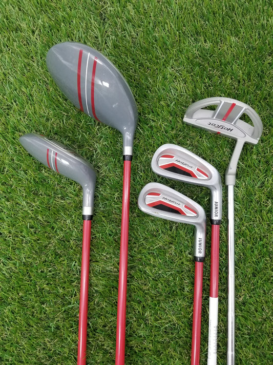 JUNIOR TOMMY ARMOUR CLUB SET DRIVER, 4HYBRID, PW, PUTTER LIGHTWEIGHT GOOD