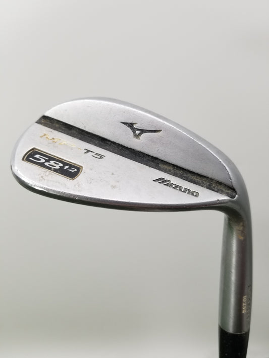 2014 MIZUNO MP T5 WHITE SATIN WEDGE 58*/12 WEDGE FLEX TRUE TEMPER XP105 FAIR