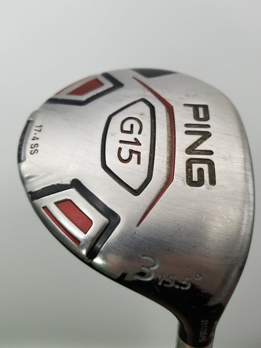 2013 PING G15 3 WOOD 15.5 REGULAR PING TFC 149 FAIR