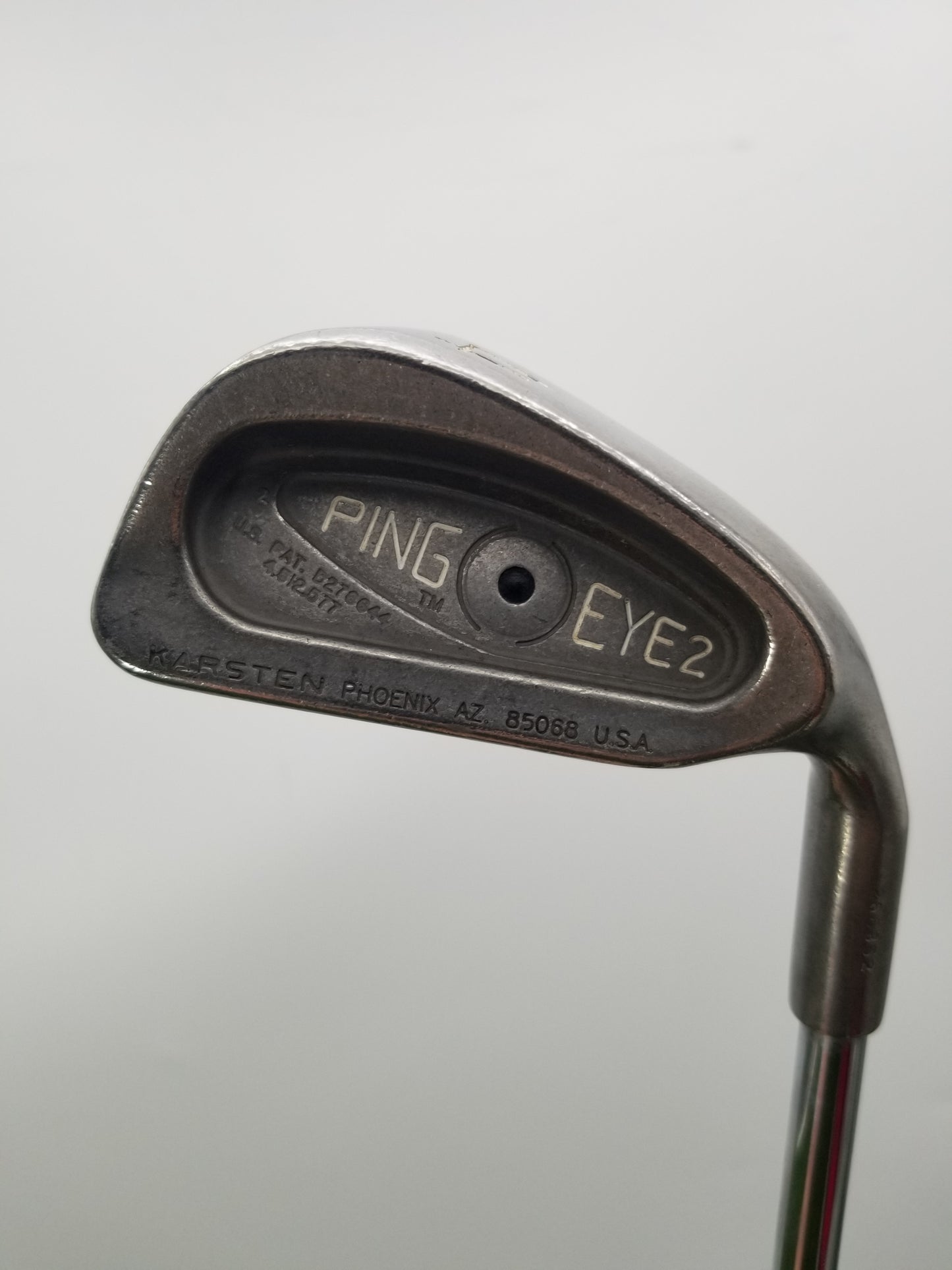 PING EYE 2 4 IRON STIFF KARSTEN STEEL 38.5" BLACK DOT GOOD