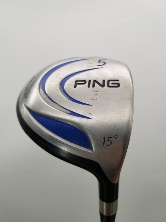 2006 PING G5 3 WOOD 15* REGULAR ALDILA NV GREEN 75-350 FAIR