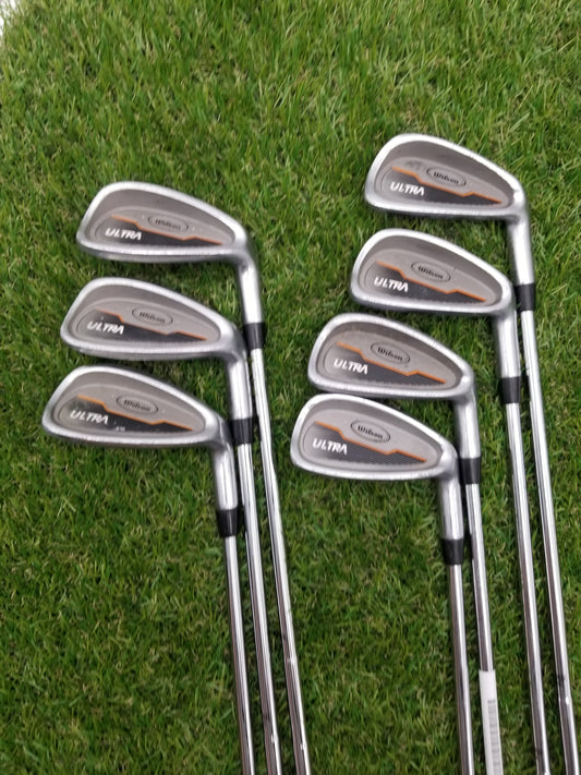 WILSON ULTRA IRON SET 5-PW,SW STIFF STEEL SHAFT GOOD