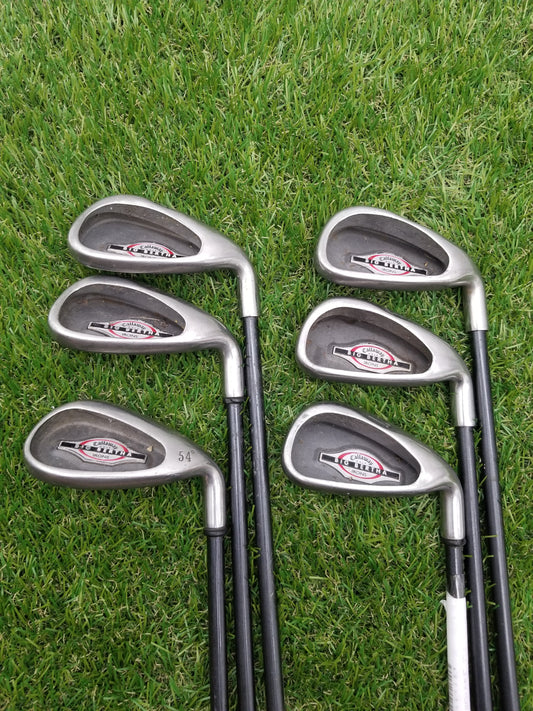 2002 CALLAWAY BIG BERTHA IRON SET 4-10i,SW (NO 8i) LIGHT FLEX RCH 75 GRAPHITE FAIR