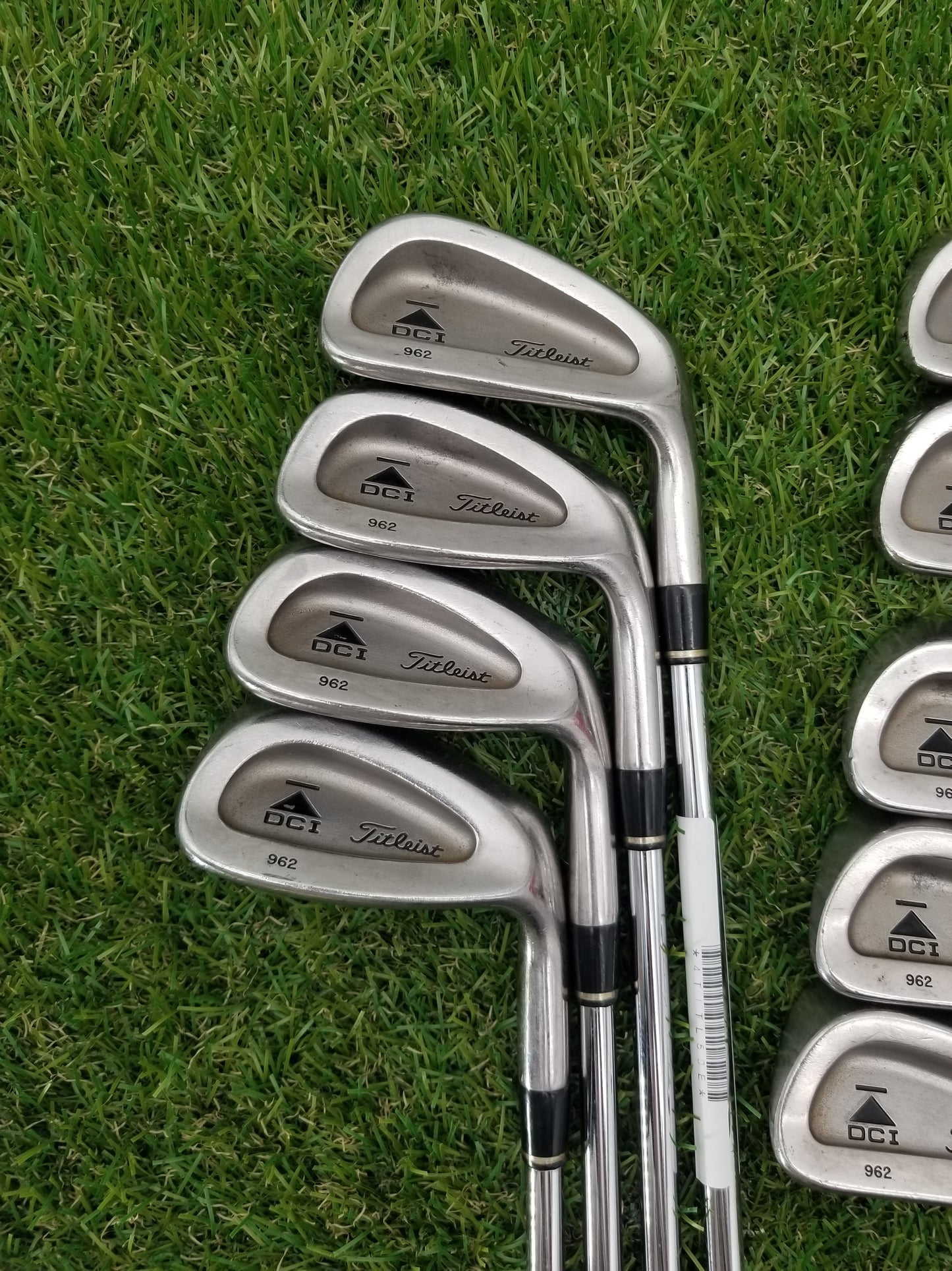 1997 TITLEIST DCI 962 IRON SET 2-PW STIFF DYNAMIC GOLD S300 FAIR