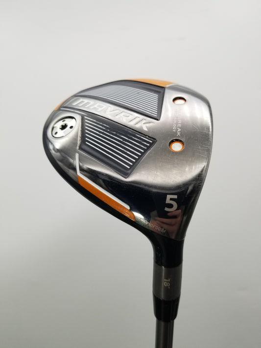 2020 CALLAWAY MAVRIK 5 WOOD 18* STIFF PROJECTX HZRDUS T800 65G +HC VERYGOOD