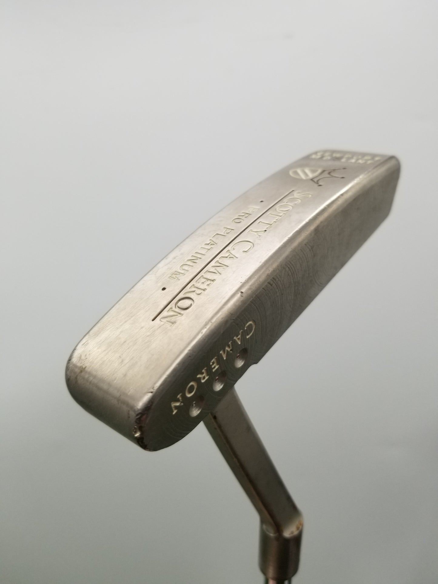 SCOTTY CAMERON PRO PLATINUM NEWPORT MID SLANT PUTTER 34.5" GOOD