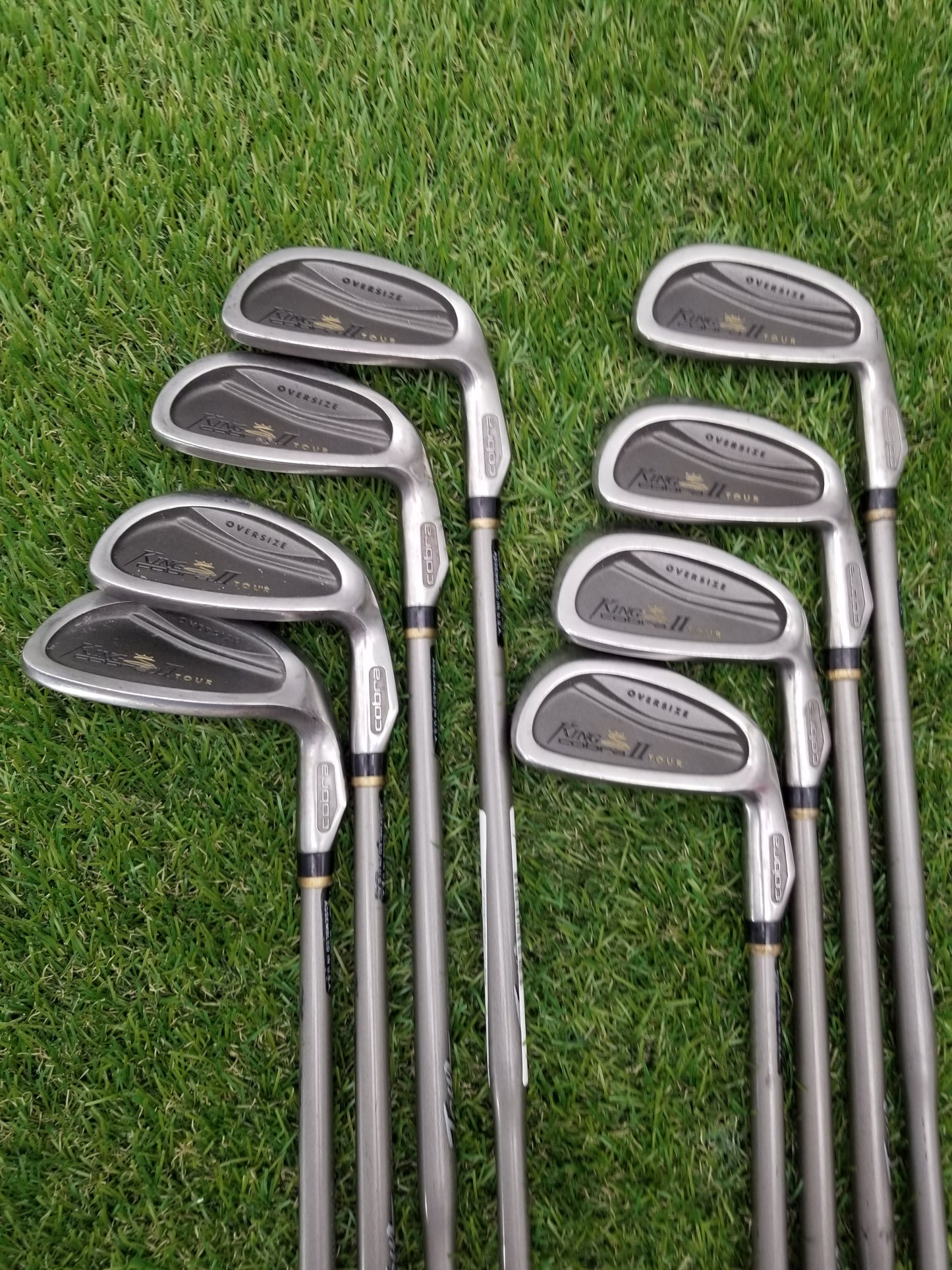 1997 COBRA KING COBRA II TOUR IRON SET 3-9,SW REGULAR IQ SYSTEM FAIR