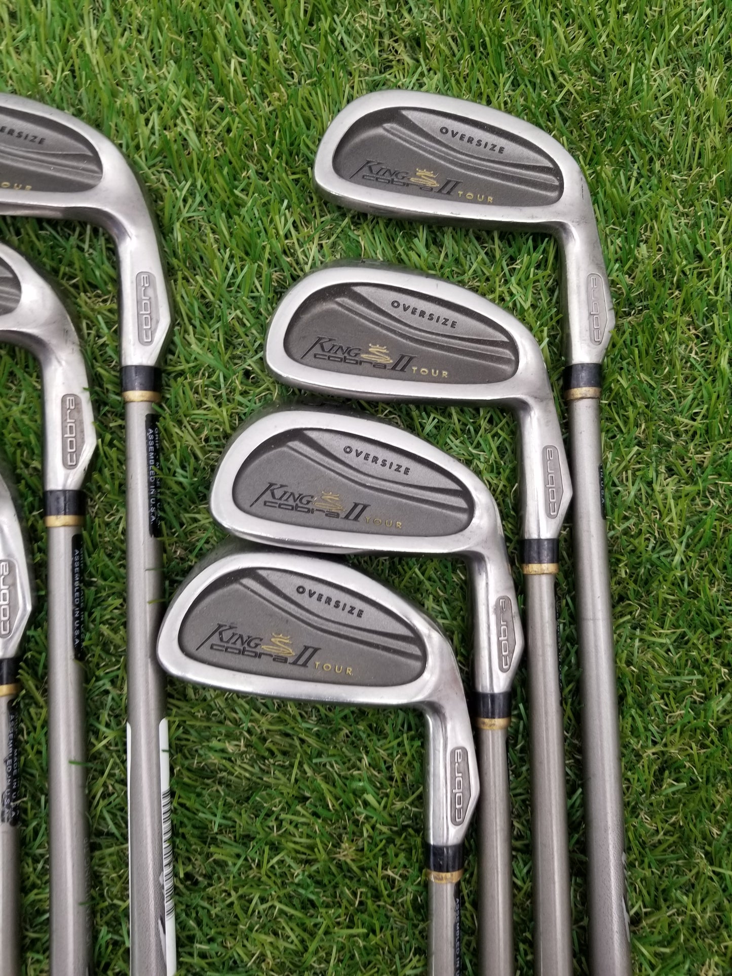 1997 COBRA KING COBRA II TOUR IRON SET 3-9,SW REGULAR IQ SYSTEM FAIR