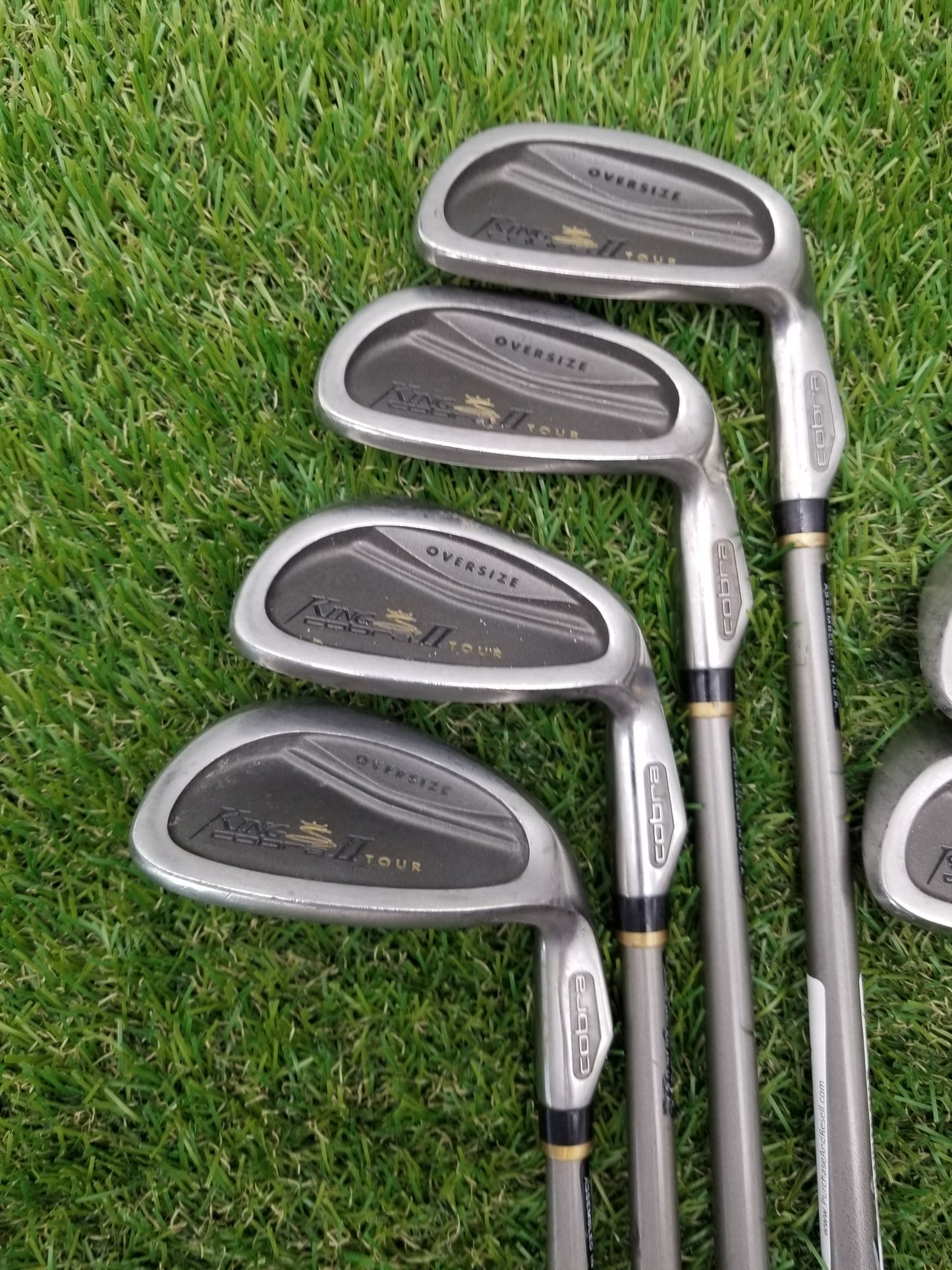 1997 COBRA KING COBRA II TOUR IRON SET 3-9,SW REGULAR IQ SYSTEM FAIR