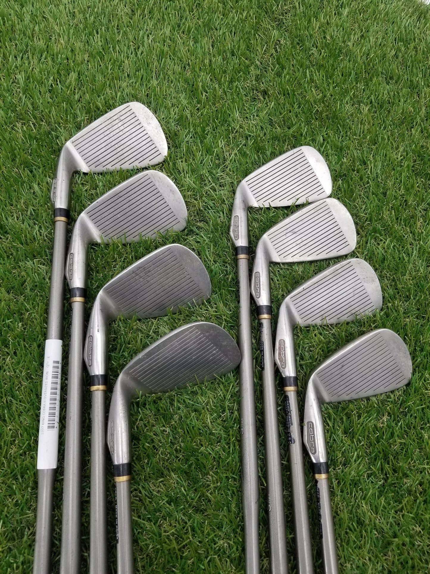 1997 COBRA KING COBRA II TOUR IRON SET 3-9,SW REGULAR IQ SYSTEM FAIR