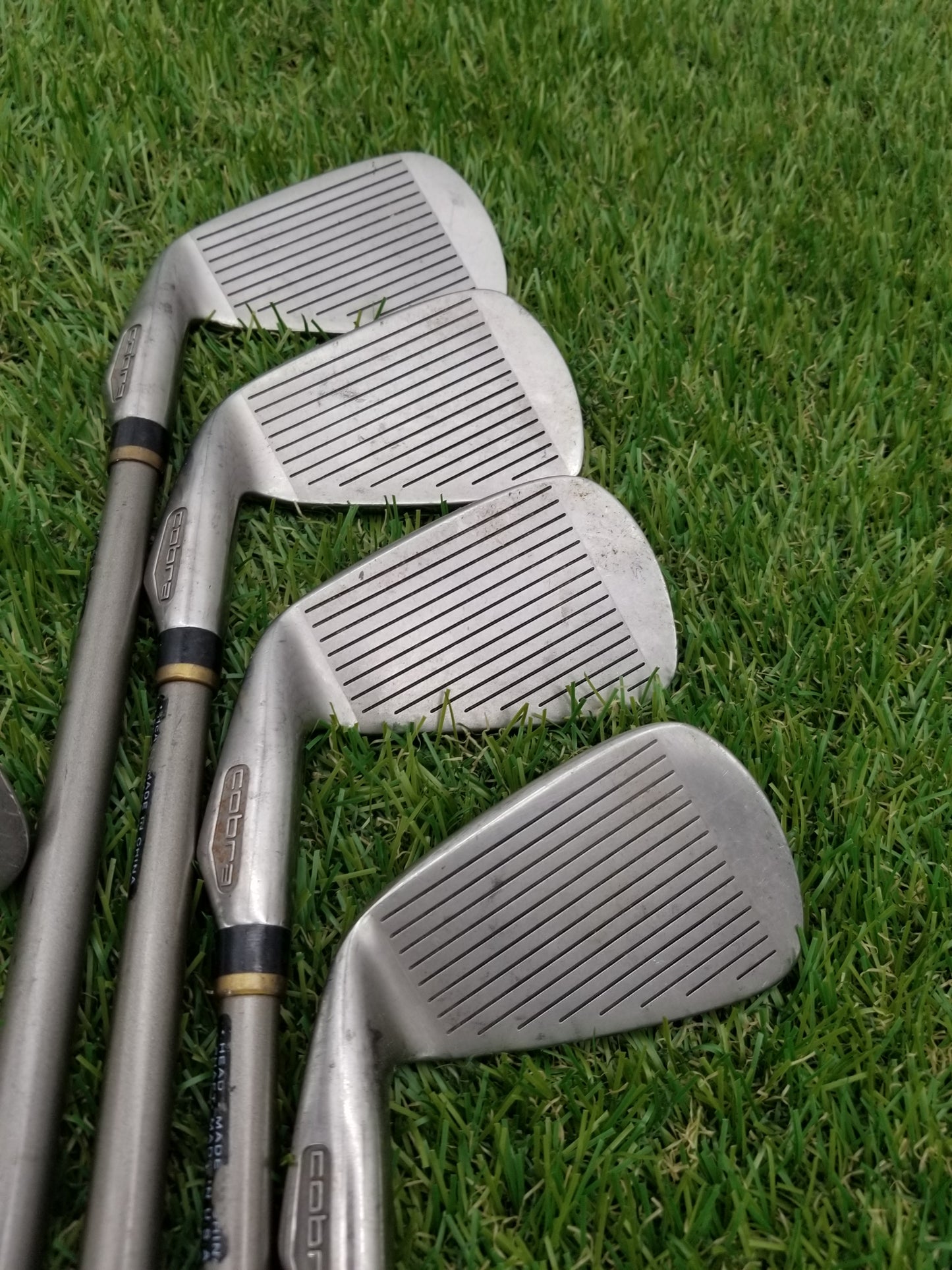 1997 COBRA KING COBRA II TOUR IRON SET 3-9,SW REGULAR IQ SYSTEM FAIR