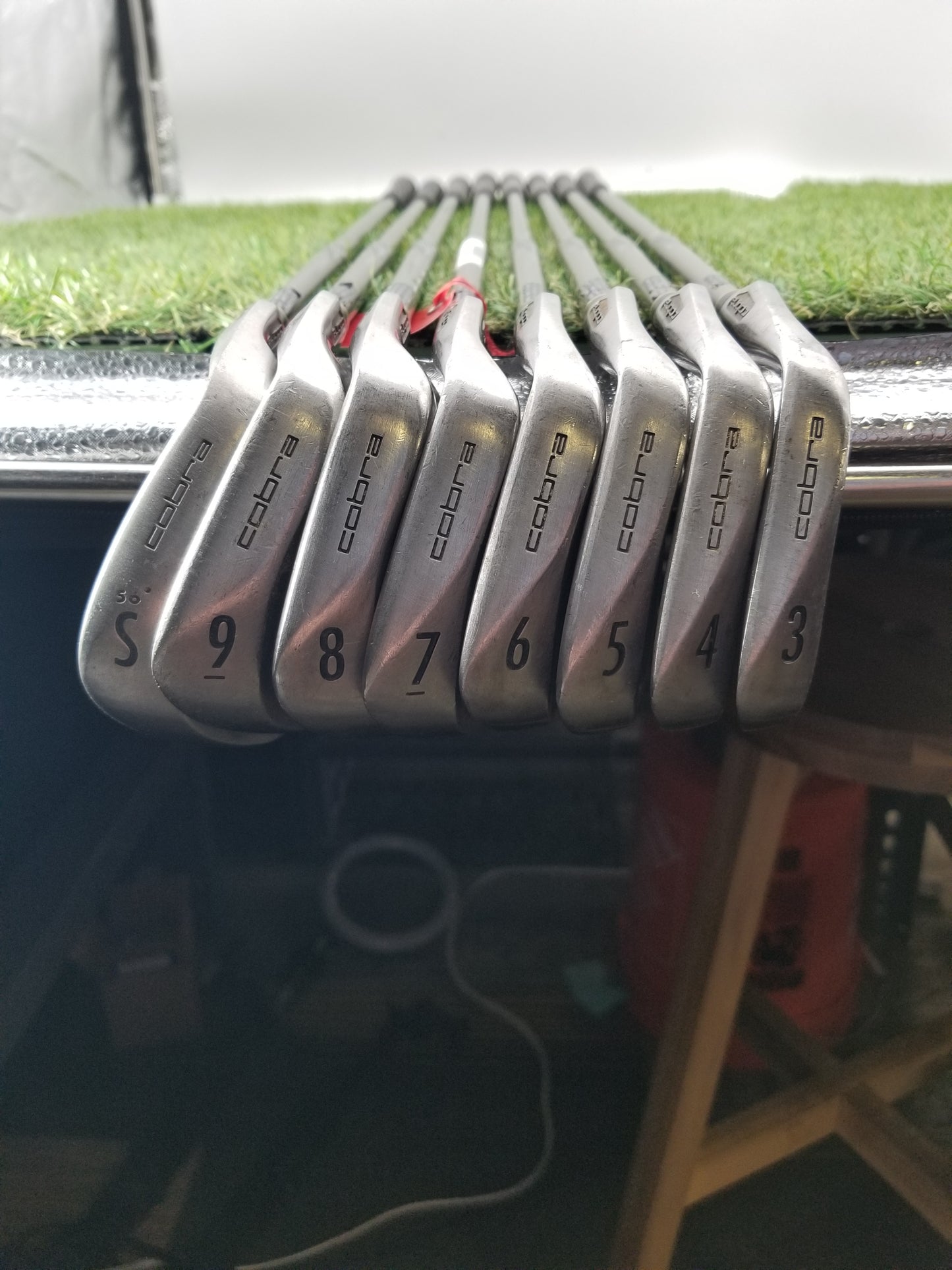 1997 COBRA KING COBRA II TOUR IRON SET 3-9,SW REGULAR IQ SYSTEM FAIR