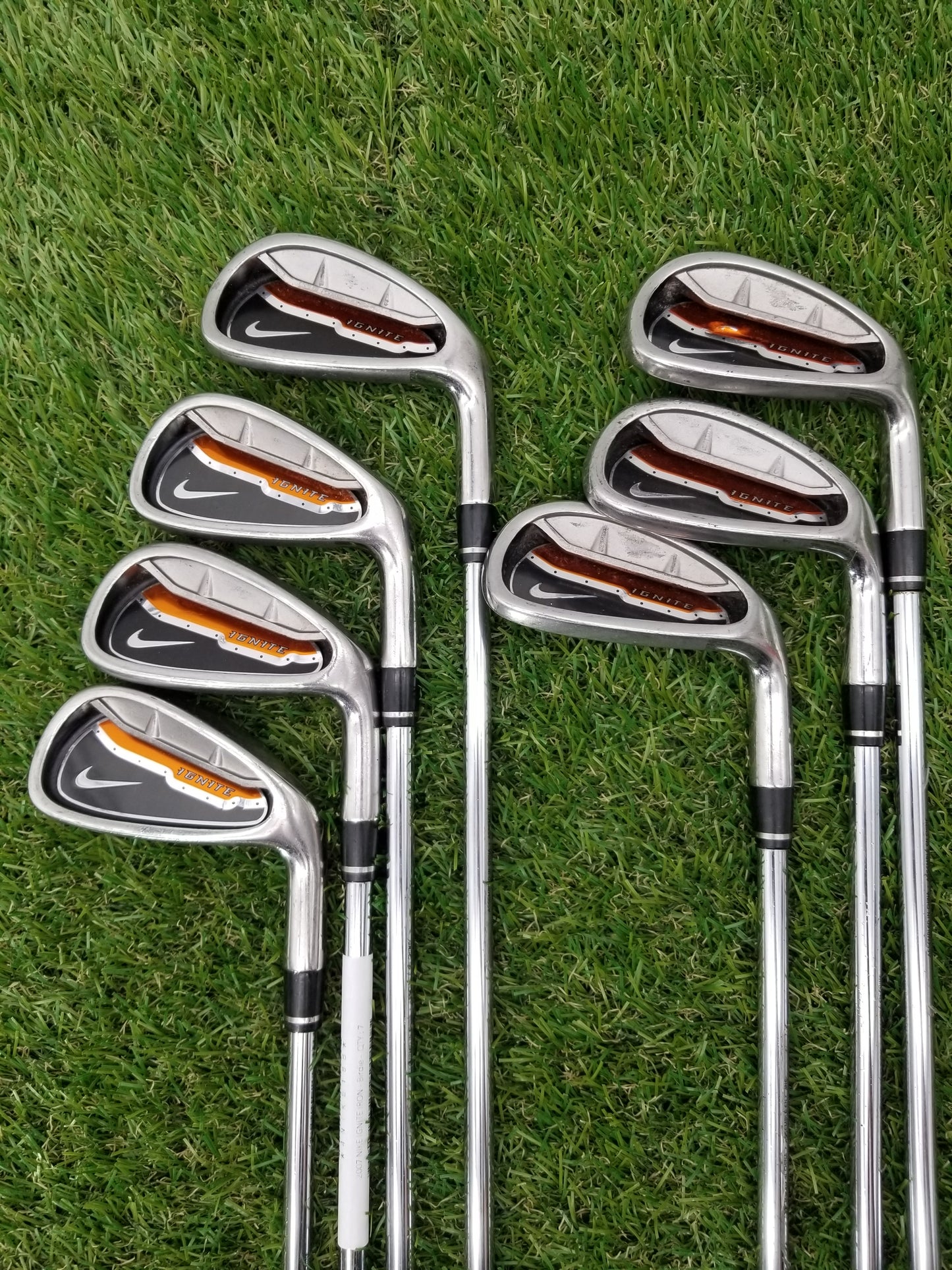 2007 NIKE IGNITE IRON SET 4-PW UNIFLEX TRUE TEMPER STEEL GOOD