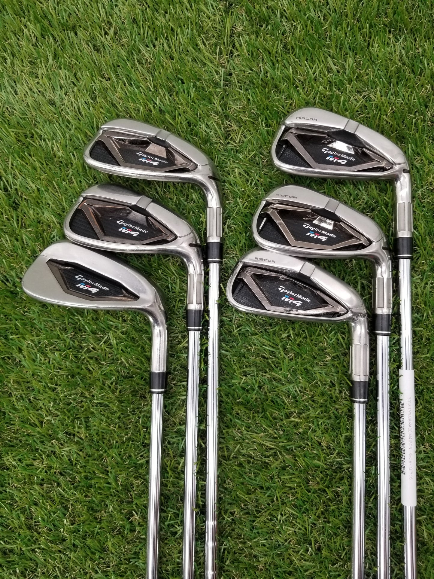 2018 TAYLORMADE M4 IRON SET 6-PW,AW REGULAR KBS MAX 85 (-1.5") GOOD