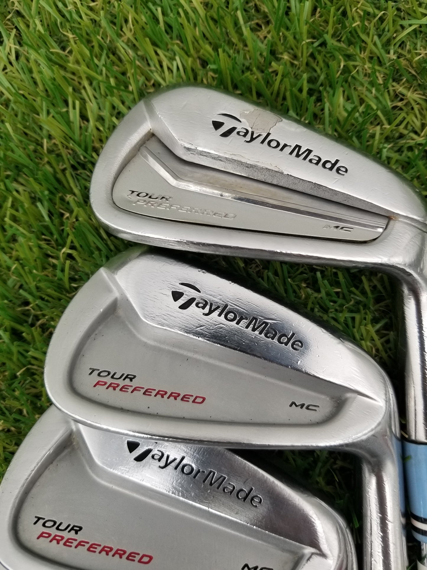 2014 TAYLORMADE TP MC IRON SET 3-PW EXTRA STIFF KBS 130 FAIR