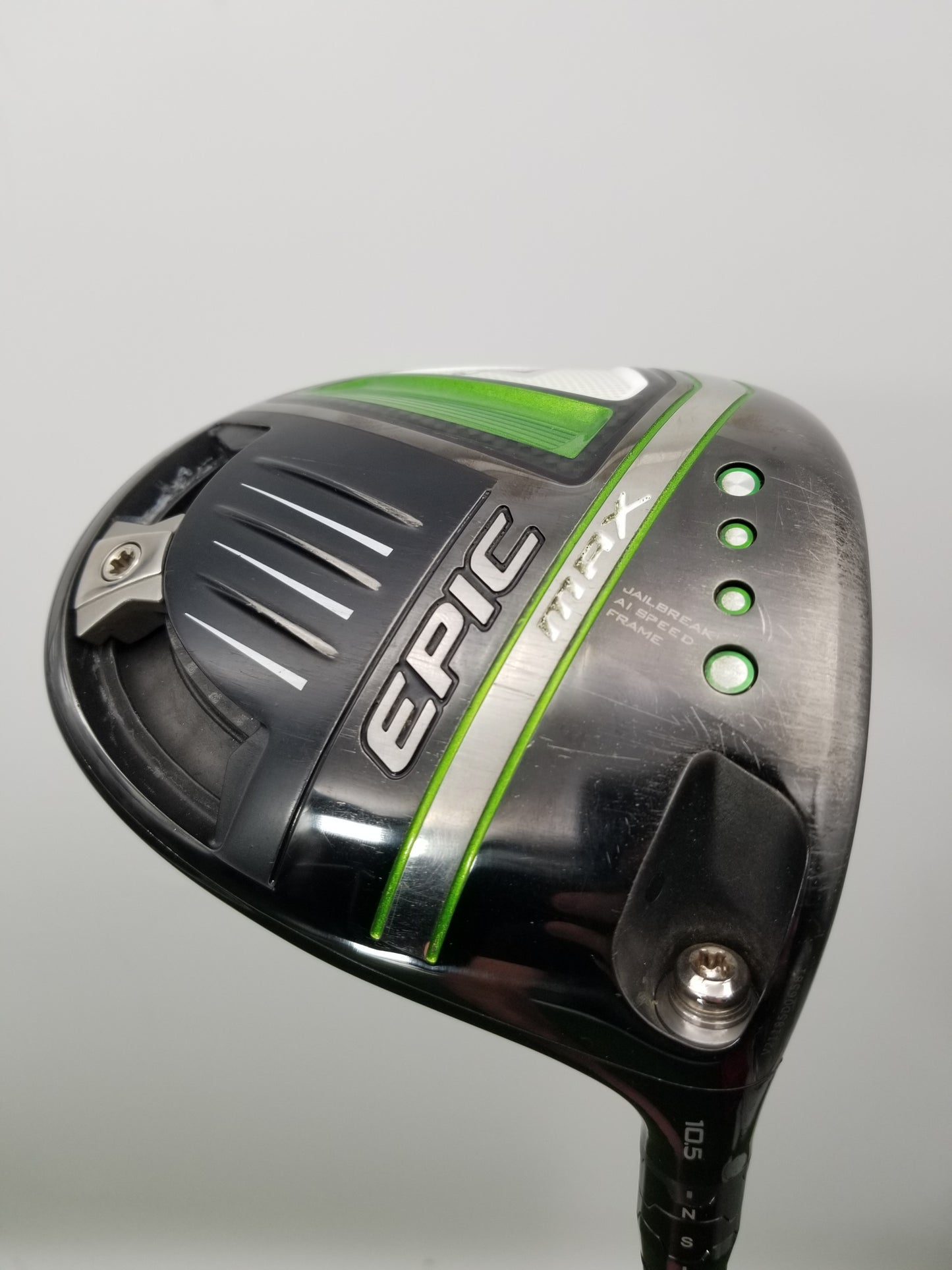 2021 CALLAWAY EPIC MAX DRIVER 10.5* REGULAR HZRDUS SMOKE GREEN IM10 +HC GOOD