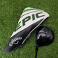 2021 CALLAWAY EPIC MAX DRIVER 10.5* REGULAR HZRDUS SMOKE GREEN IM10 +HC GOOD