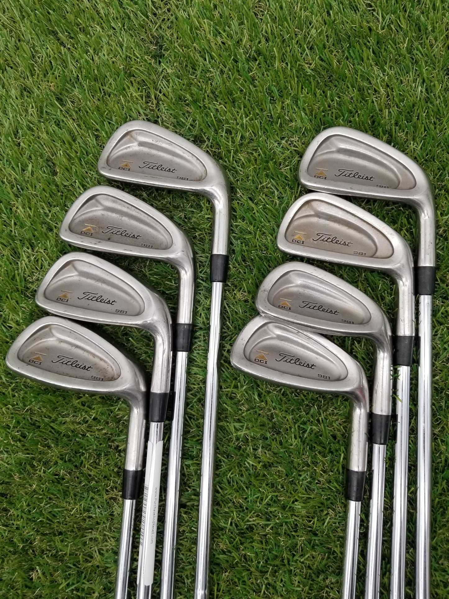 1998 TITLEIST DCI 981 IRON SET 3-PW STIFF TRUE TEMPER DYNAMIC GOLD S300 GOOD