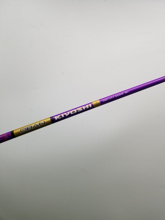 OBAN KIYOSHI PURPLE 55 DRIVER SHAFT SENIOR 55G CALLAWAY TIP 44.5" VERYGOOD