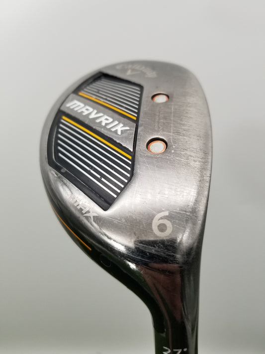 2020 CALLAWAY MAVRIK MAX 6 HYBRID 27* REGULAR PROJ.X CATALYST 65 38.5" GOOD