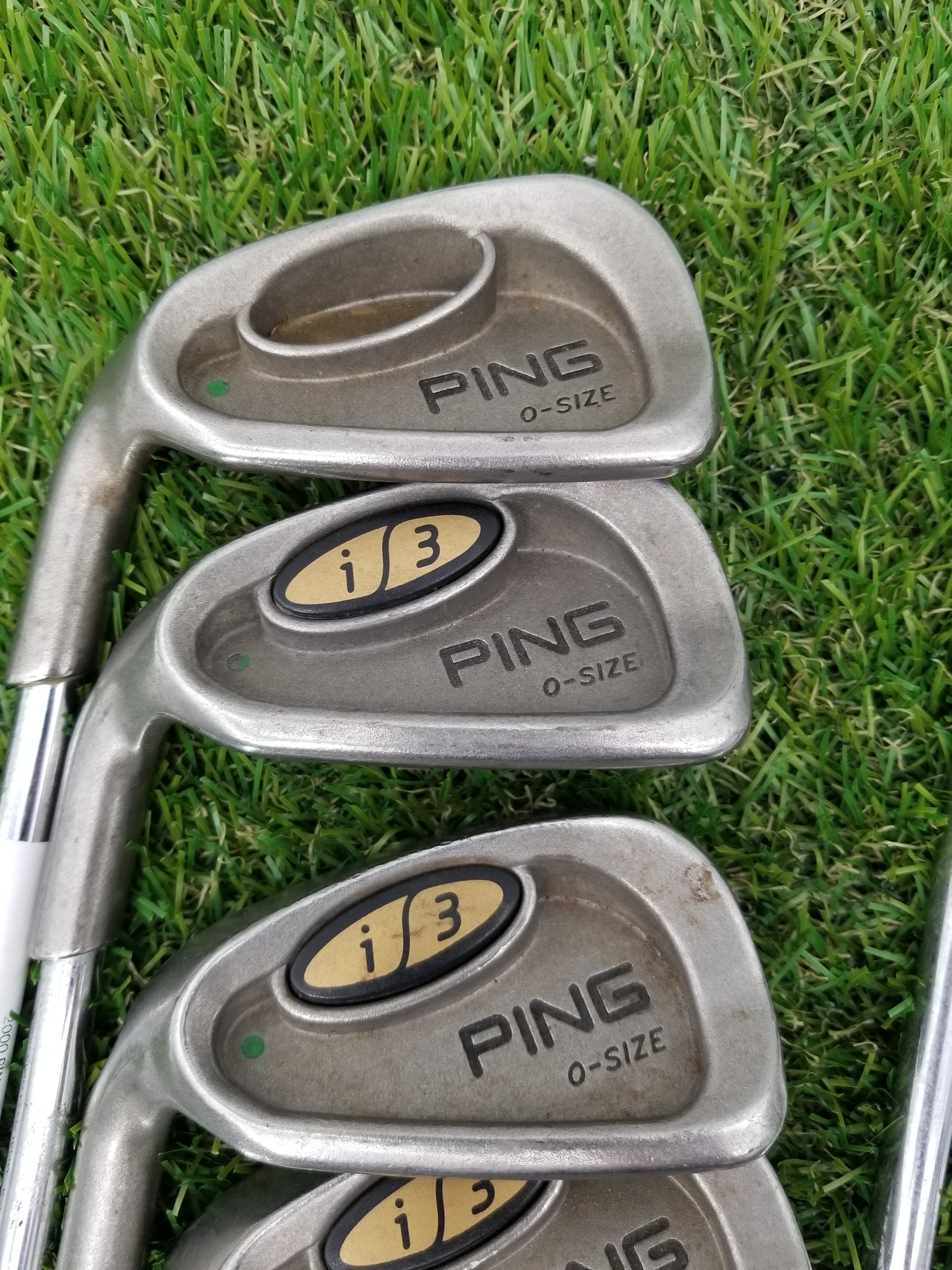 LEFTY 2000 PING I3 OS IRON SET 3-PW,SW STIFF CUSHIN JZ FAIR