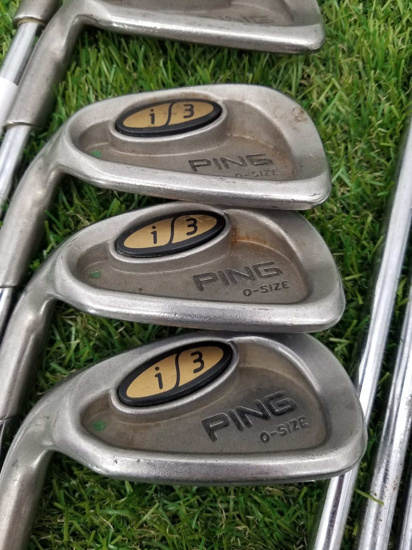 LEFTY 2000 PING I3 OS IRON SET 3-PW,SW STIFF CUSHIN JZ FAIR