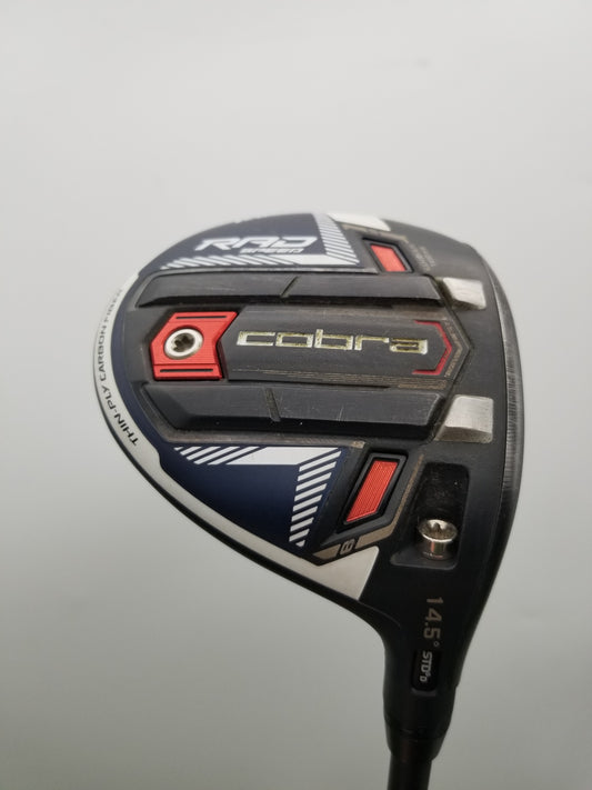 2021 COBRA KING RADSPEED 3 WOOD 14.5* XSTIFF FUJIKURA MOTORE X F1 +HC GOOD