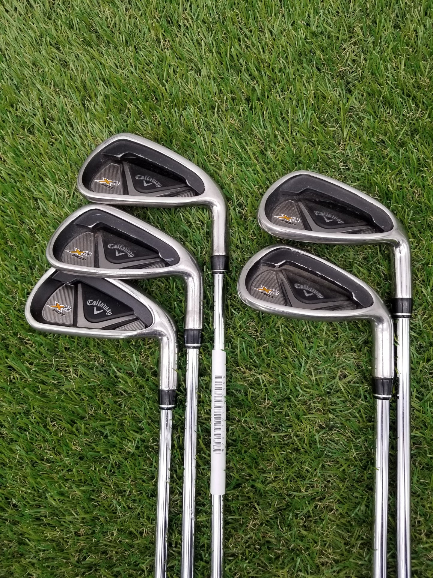 2013 CALLAWAY X2 HOT IRON SET 6-PW REGULAR STEEL SHAFT GOOD