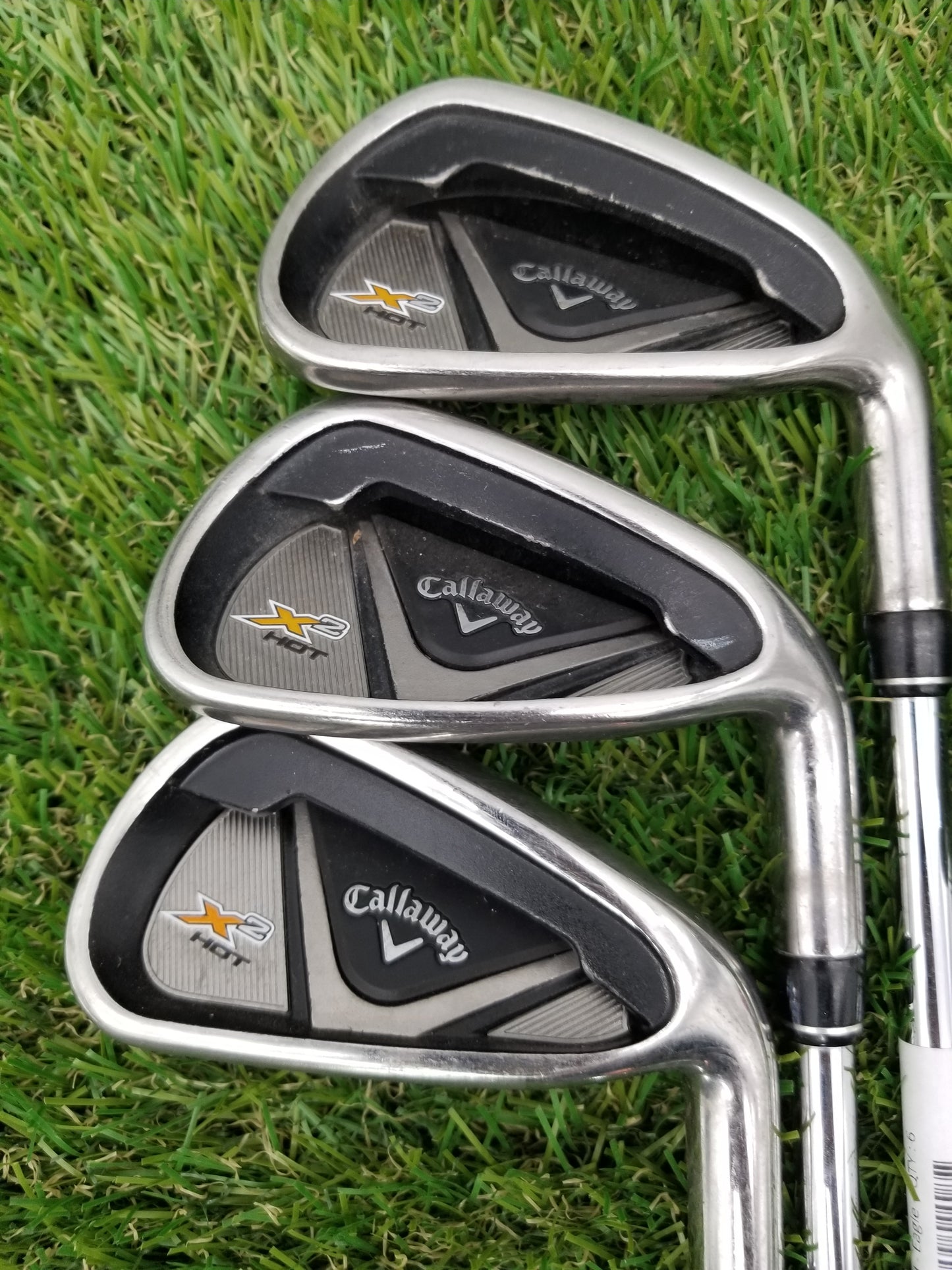 2013 CALLAWAY X2 HOT IRON SET 6-PW REGULAR STEEL SHAFT GOOD