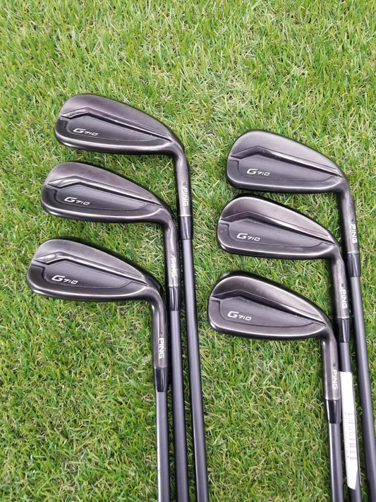 2022 PING G710 IRON SET 6-PW,UW SENIOR PING ALTA CB AWT GOOD