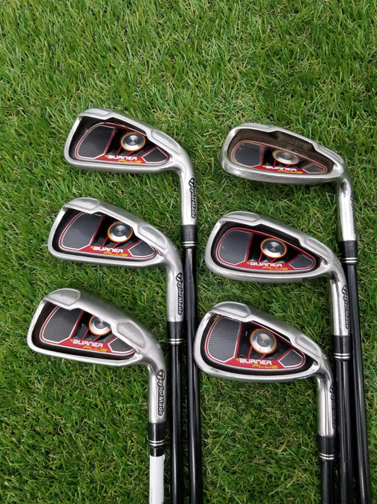 TAYLORMADE BURNER PLUS IRON SET 5-PW REGULAR TAYLORMADE REAX 60 GOOD